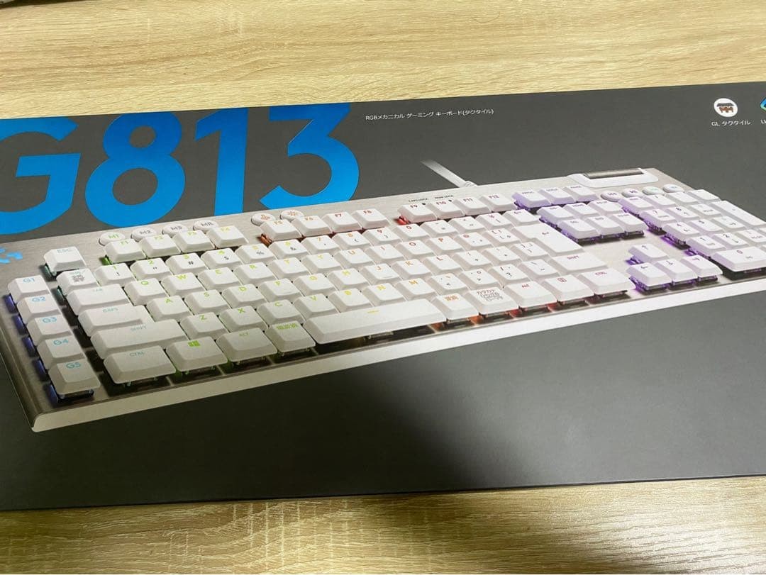 Logicool G G813-TCWH Gaming Keyboard Tactile Gl Switch Japanese Layout White