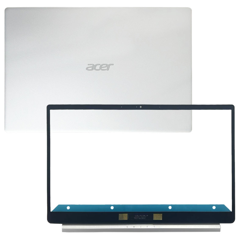 95%New For Acer Swift SF314-42 SF314-59 N19C4 LCD Back Cover+LCD Bezel Silver