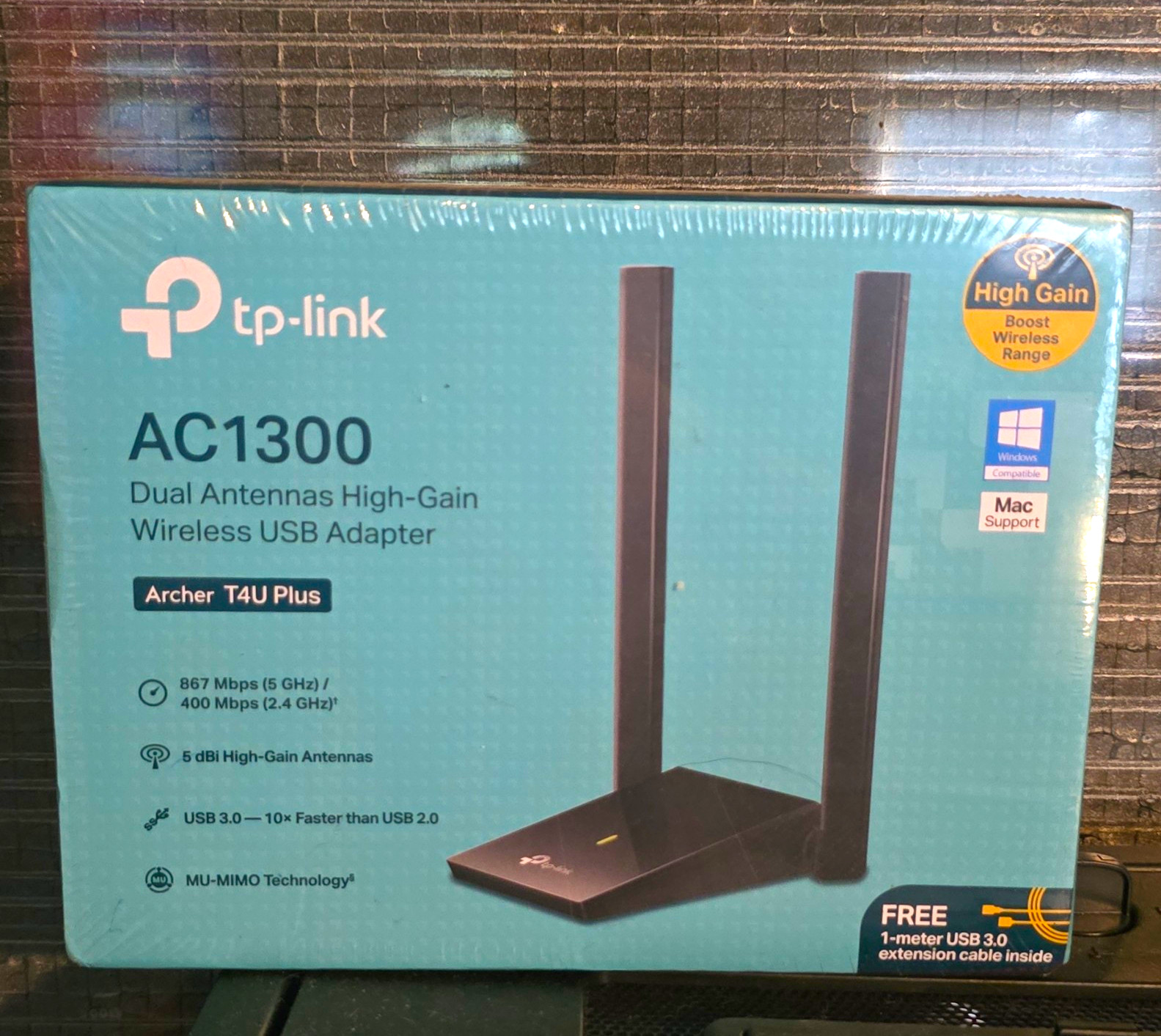 TP-LINK Archer T4U Plus AC1300 USB 3.0 Dual-Band MU-MIMO High Gain