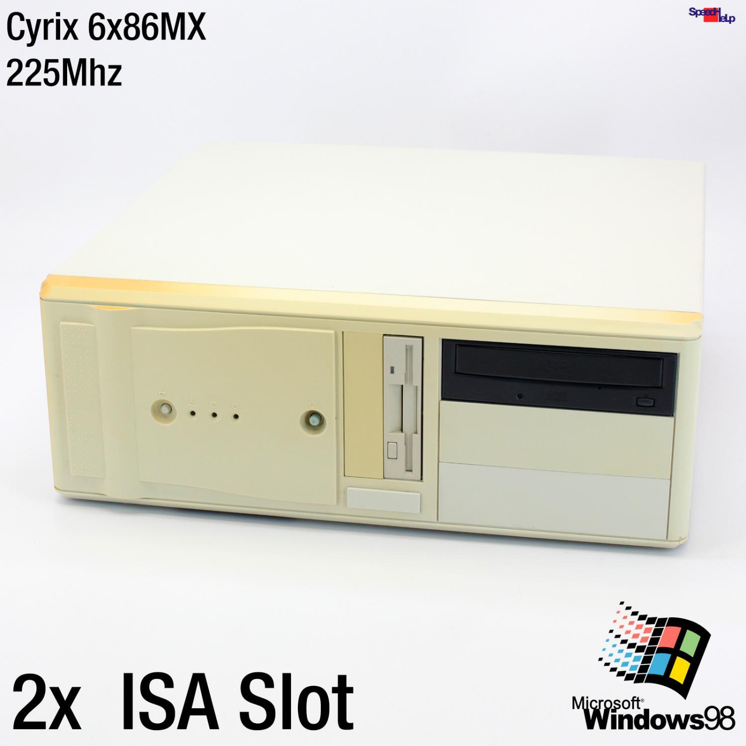 2x ISA Slot New Media NMC-5VM5XS 2GB SSD Computer PC Cyrix 6x86 MX 225MHz Yamaha