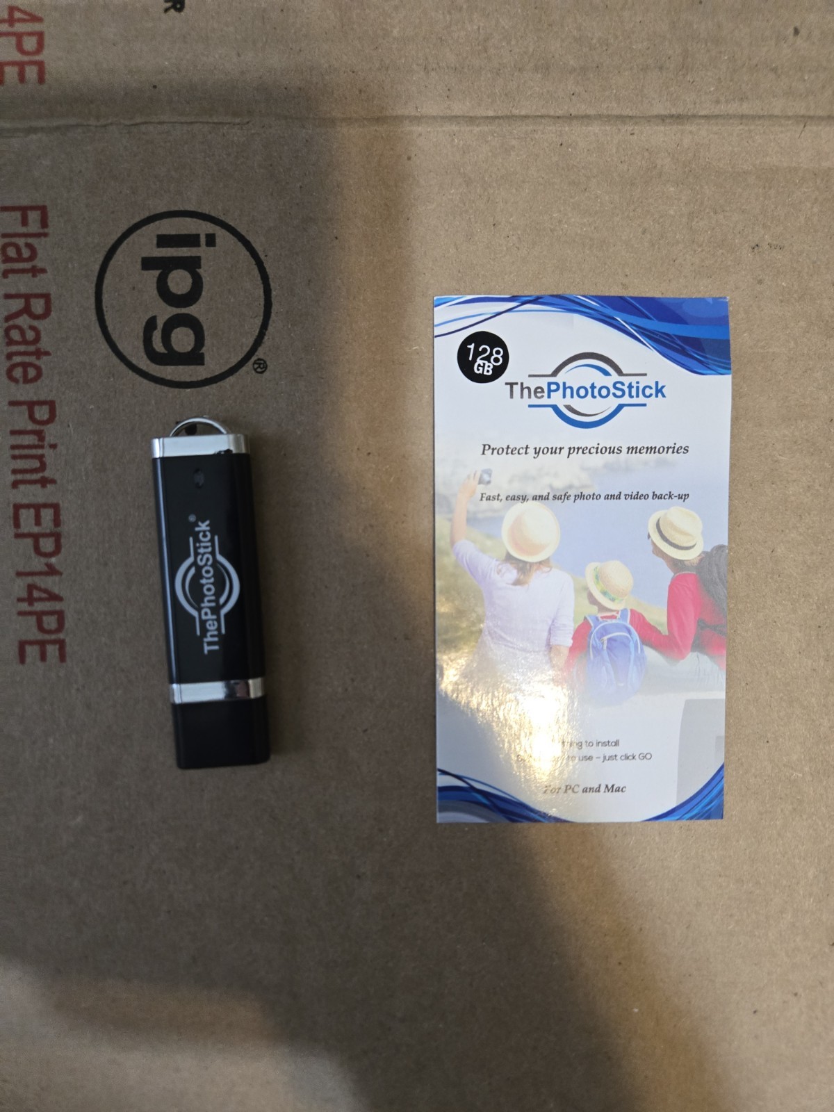 ThePhotoStick 128GB Backup Storage for Mac and Windows Computers and Laptops