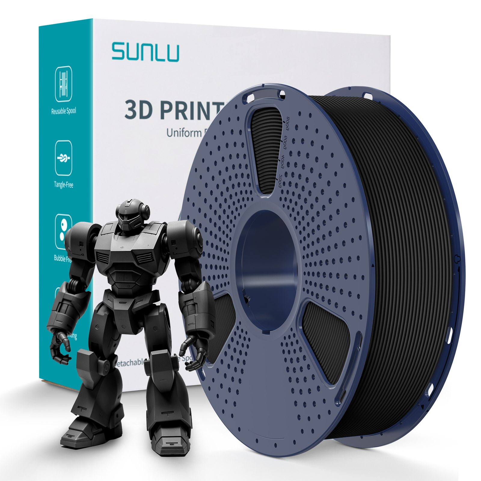 SUNLU High Speed Matte PETG 3D Printer Filament 1.75mm PETG 1KG,Up to 600mm/s