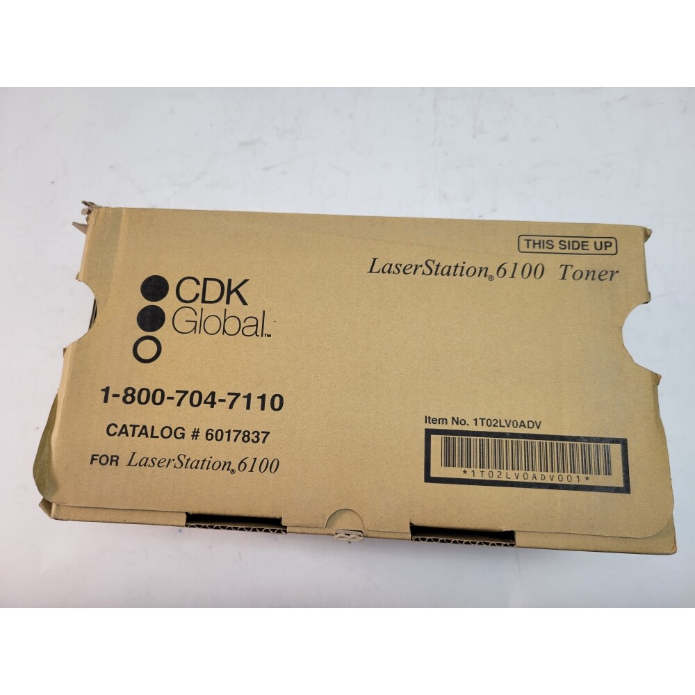 Genuine CDK Global LaserStation 6100 Black Toner Cartridge -6017837- New in Box