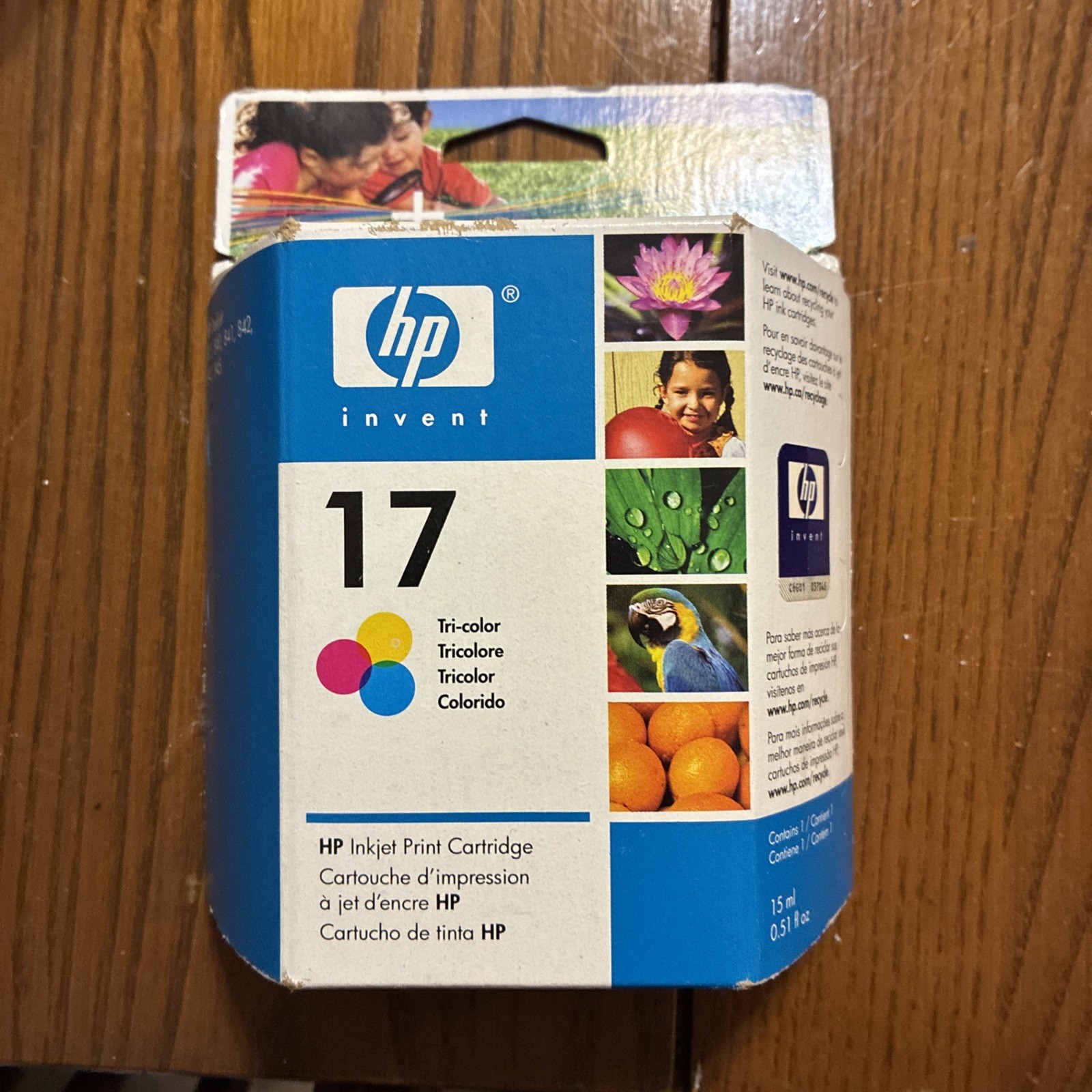 Genuine OEM HP 17 Tri Color Printer Ink Cartridge C6625A Exp Jan 2008 - New