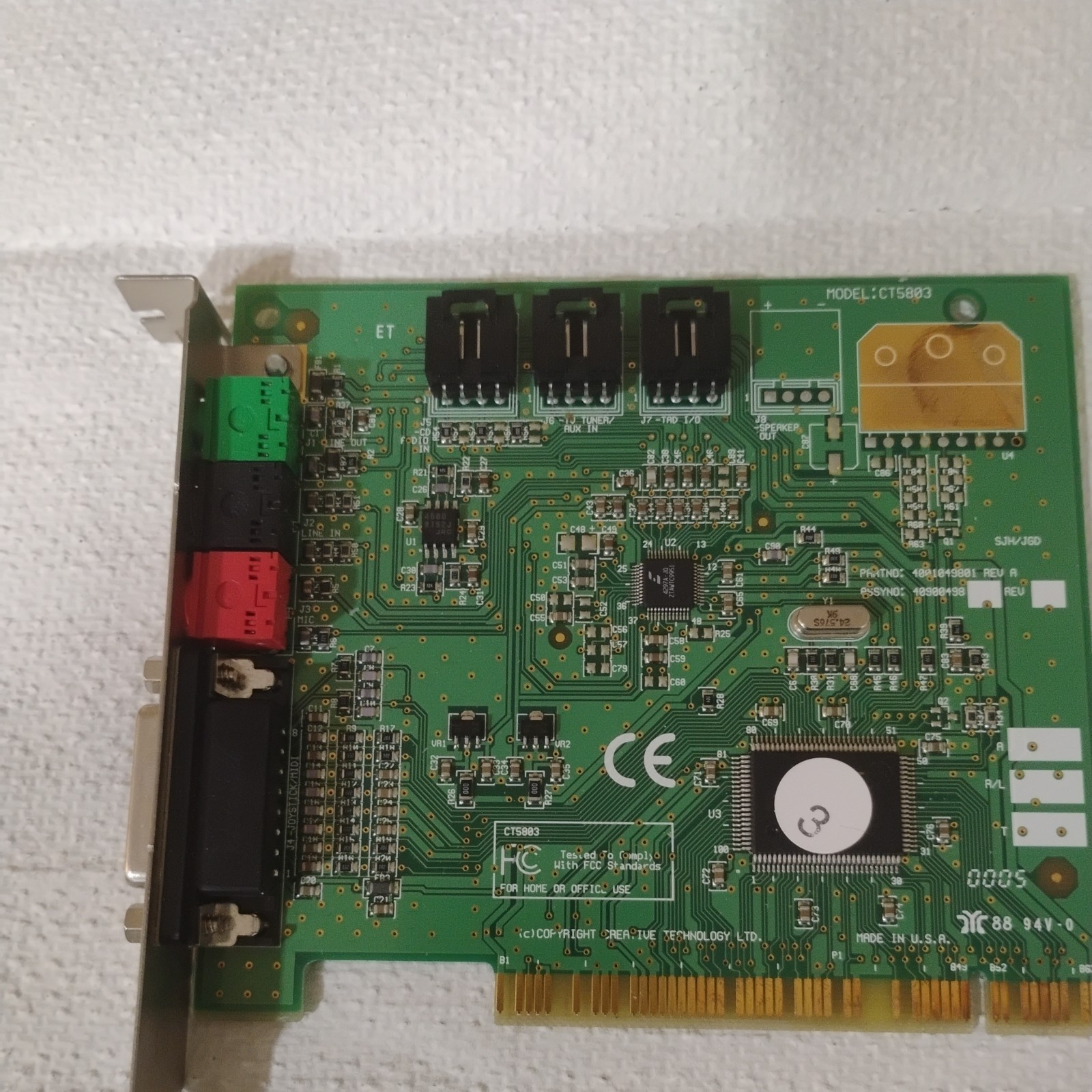Creative Labs Ct5803 Sound Card 