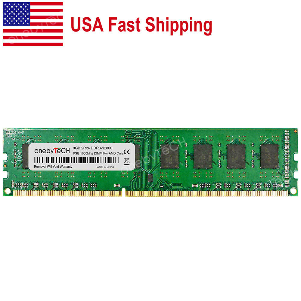 US 8GB PC3-12800U DDR3 1600mhz Memory For GIGABYTE MSI ASUS AMD AM3 AM3+ Socket