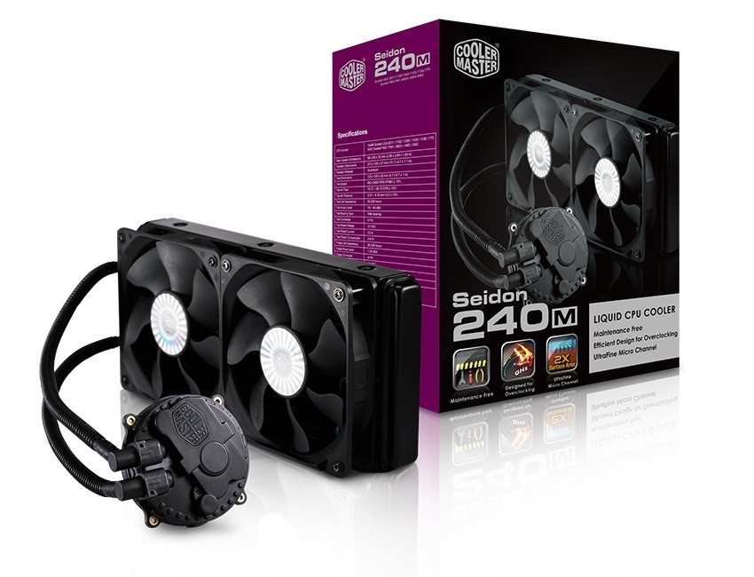 Cooler Master Seidon 240M AIO Liquid Cooling System for Intel CPU - Brand New