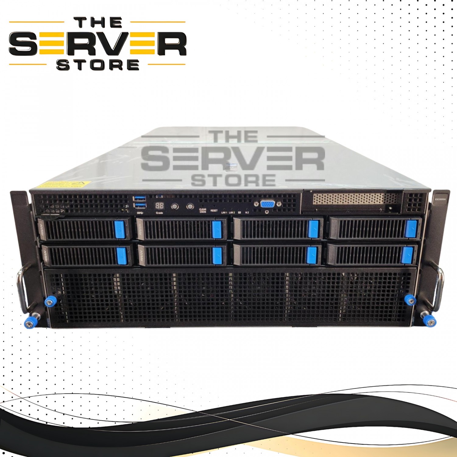 ESC8000A-E12P-3W10G ASUS Dual AMD EPYC 9004 8x SATA/NVMe 8x GPU Barebone Server