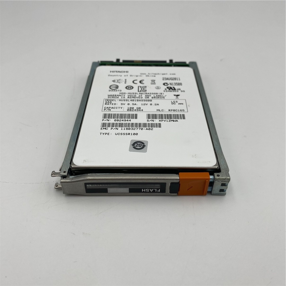EMC 100GB 2.5in SAS SSD for VNX 005049296 005049621 005050187 005049263