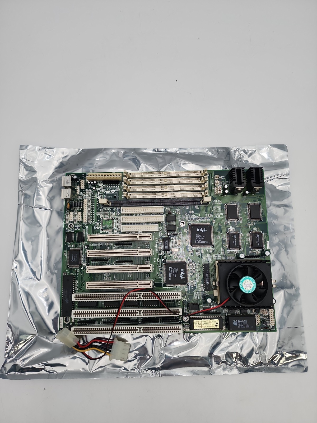 vintage Socket 7 Baby AT motherboard P5VX-Be Untested 