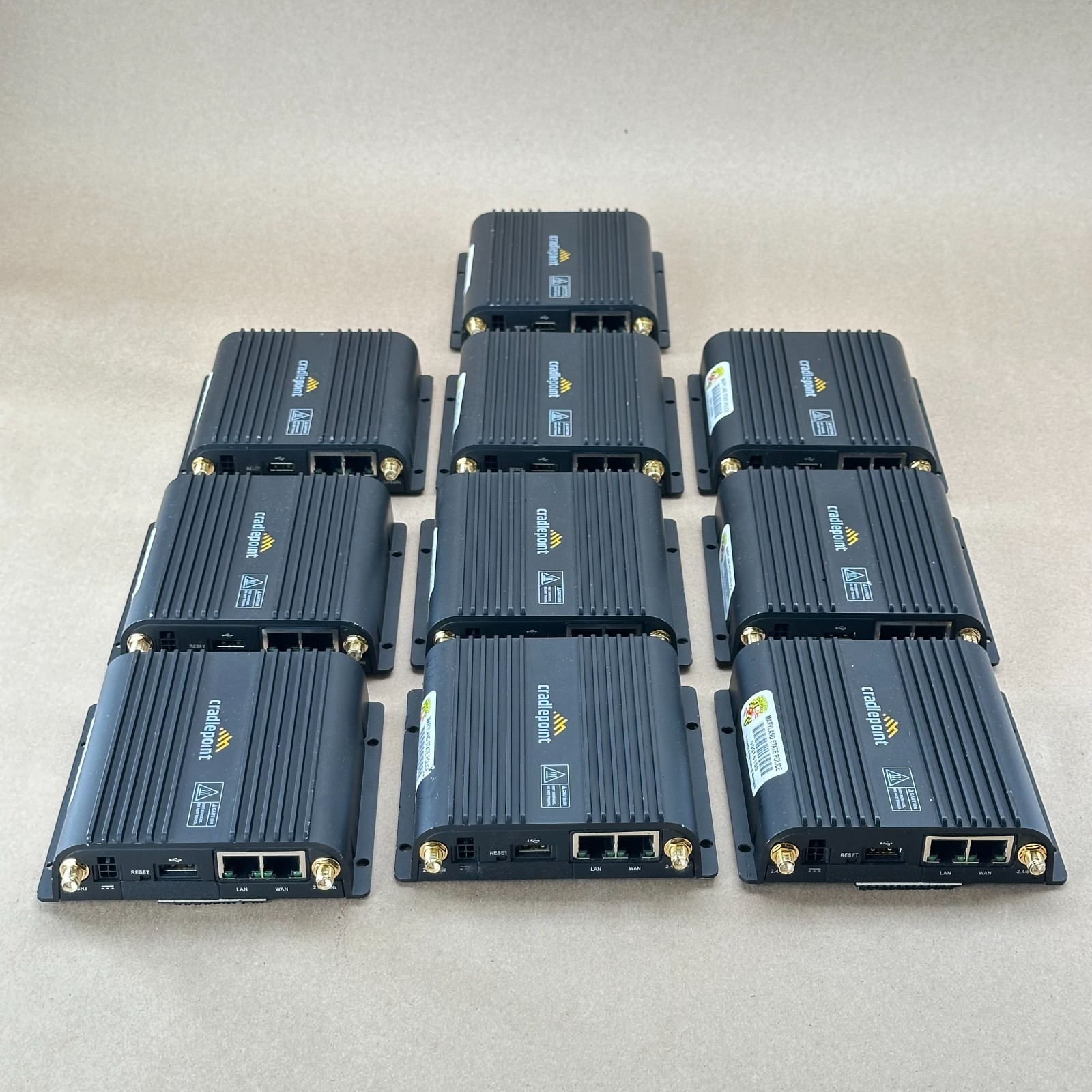 Lot of 10 Cradlepoint IBR900-1200M-B LTE Routers Used No PSU Antennas