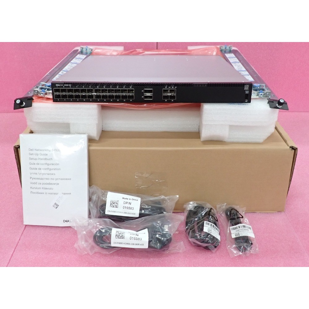 NEW Dell PowerSwitch S4128F-ON 28x 10GbE SFP+ + 2x 100GbE QSFP28 Switch OS10