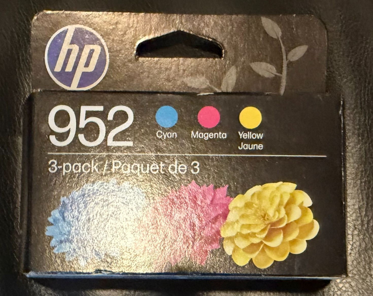 HP 952 Cyan, Magenta, Yellow Ink Cartridges, 3 Pack, N9K27AN, EXP. 2/2028