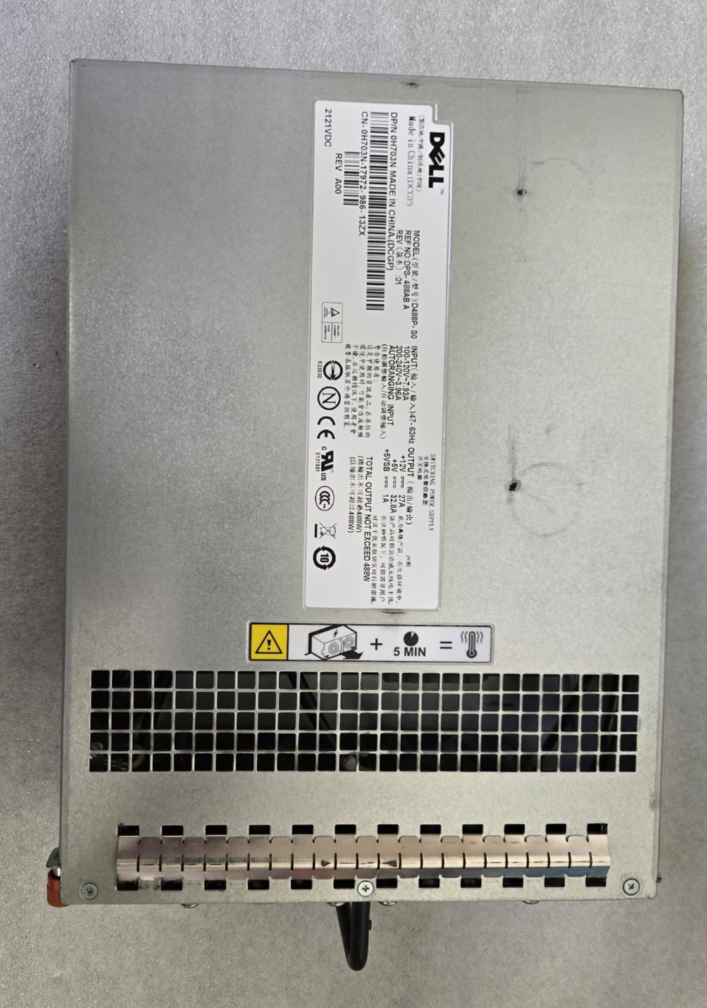 D488P-S0 For DELL MD1000 MD3000 CN-H703N C8193 MX838 488W TESTED US SELLER