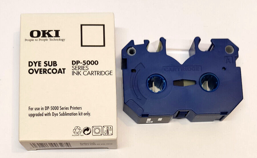 1x OKI DP-5000 series ink cartridge DYE SUB OVERCOAT cassette ribbon