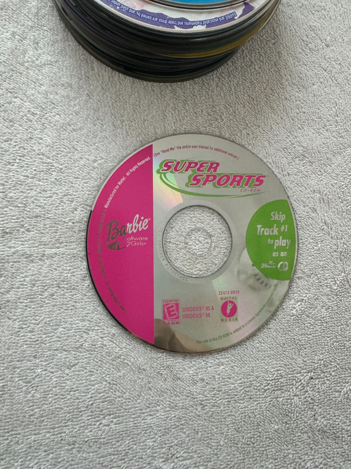 Barbie Super Sports PC CD - 1999 Mattel Windows 95/98