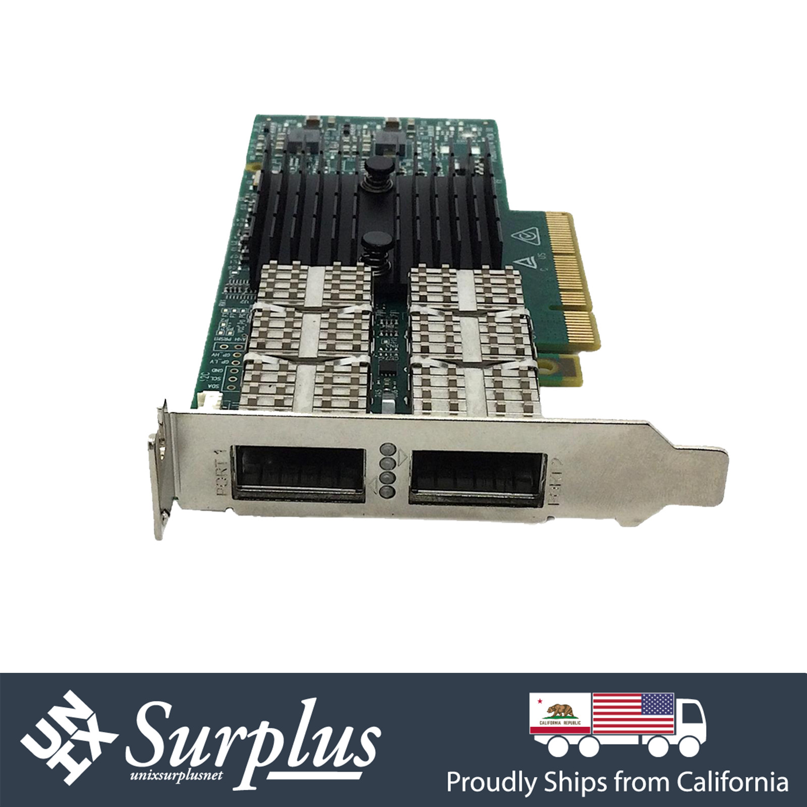 40GbE QSFP+ Dual Port CX314A Mellanox ConnectX-3 Pro EN PCIe 3.0x8 Card High Low