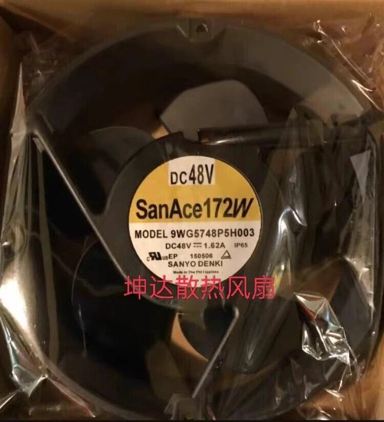 Sanyo SanAce172W 9WG5748P5H003 DC48V 1.62A Cooling Fan