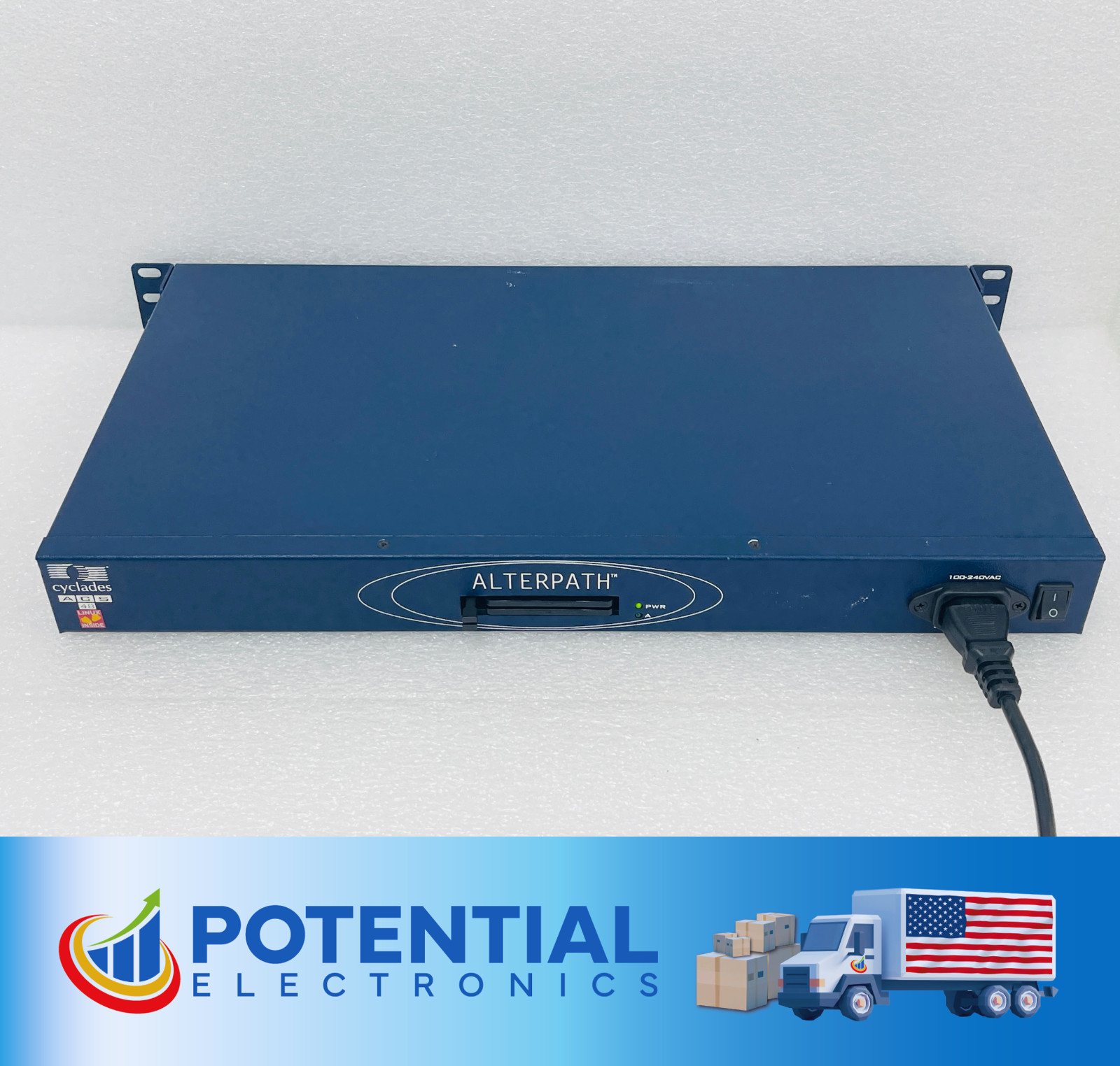 USED - Cyclades ACS48 Console Server 48x RJ45 Ports With Power Adapter