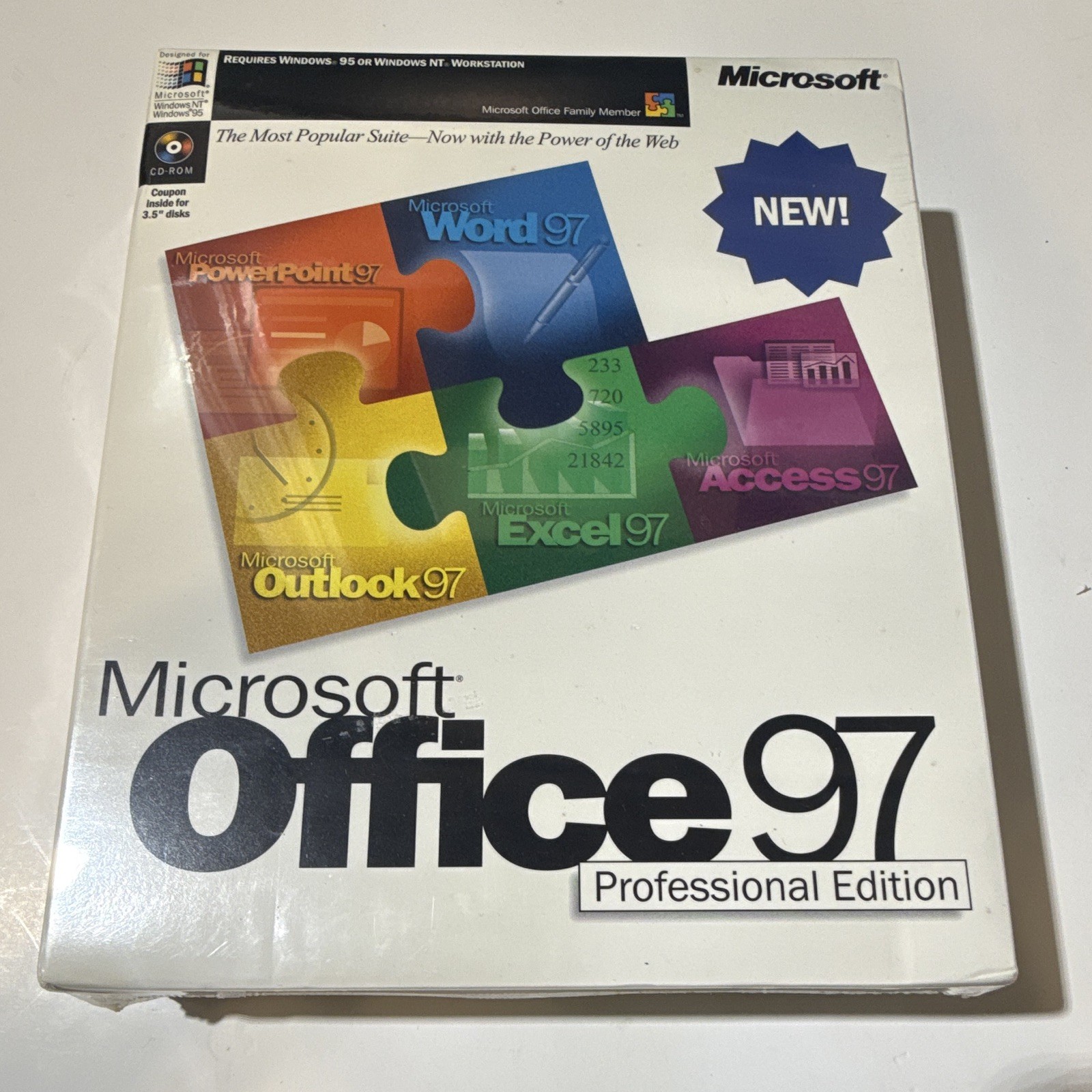 Microsoft Office 97 Professional Edition Suite CD-ROM for Windows 95/NT