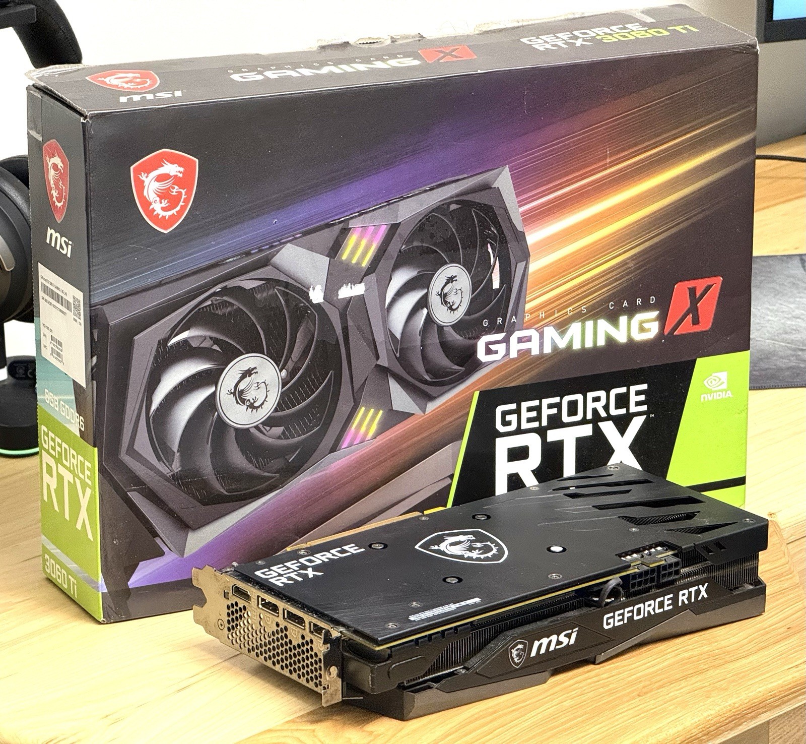 MSI GeForce RTX 3060 Ti Gaming X 8GB GDDR6 Graphics Card w/ Original Box