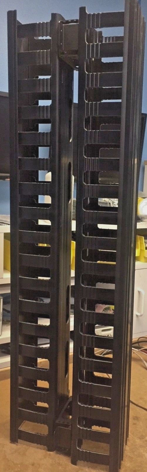 Lot (QTY 2) - Leviton 4980L-VFR Vertical Front and Rear Cable Management