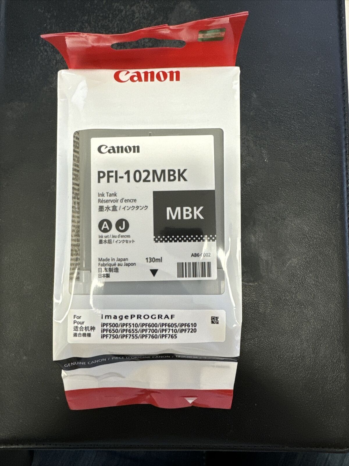 Canon PFI-102MBK Ink Cartridge - Matte Black