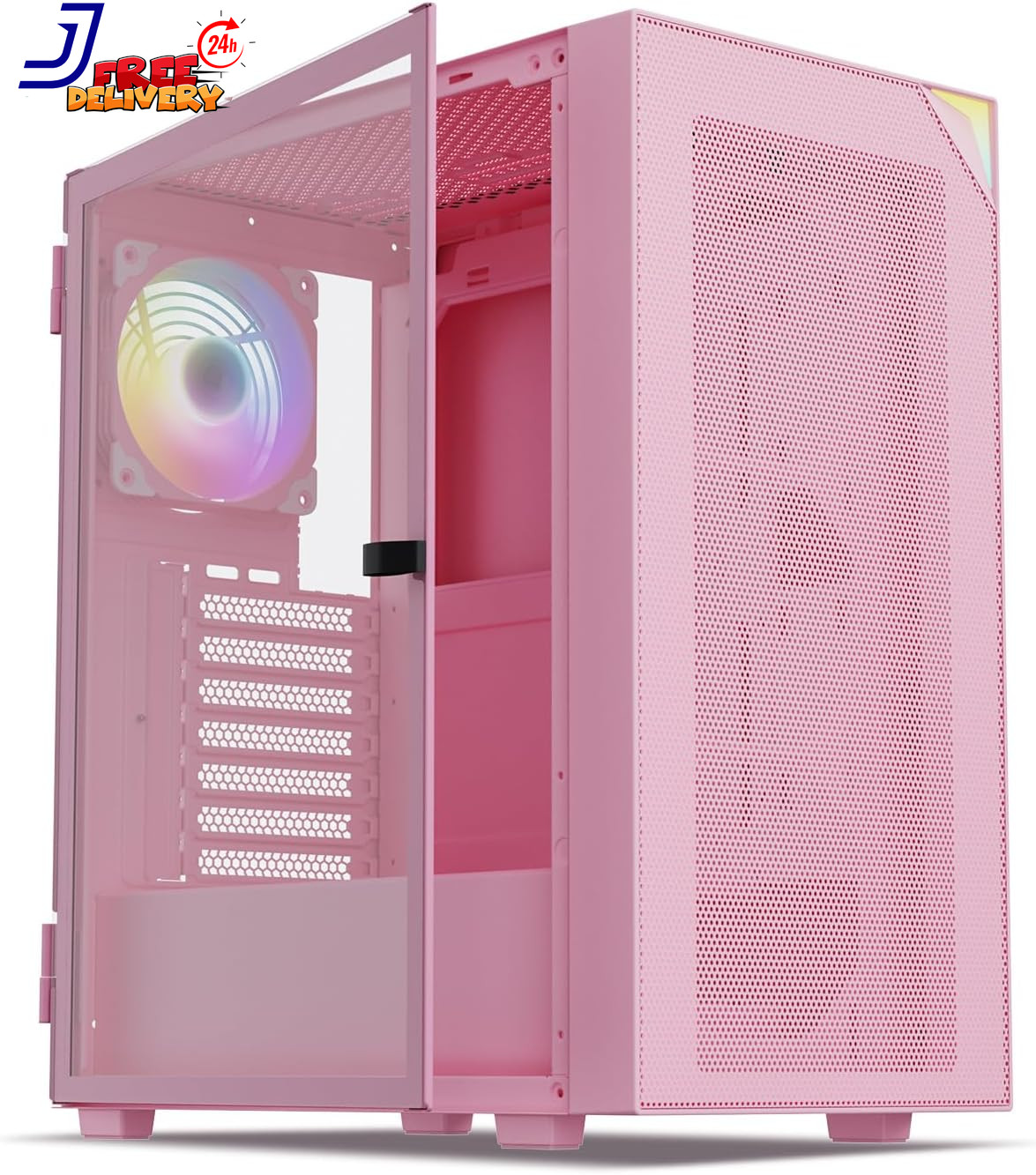 AL800 Mid Tower ATX PC Computer Case Door Opening Design Tempered Glass