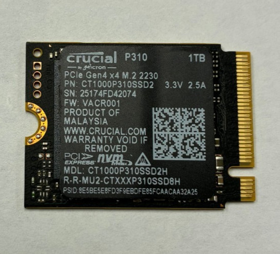 Lot of 10 x Crucial P310 2230 PCle Gen4 x 4 NVMe M.2 1TB Drive CT1000P310SSD2