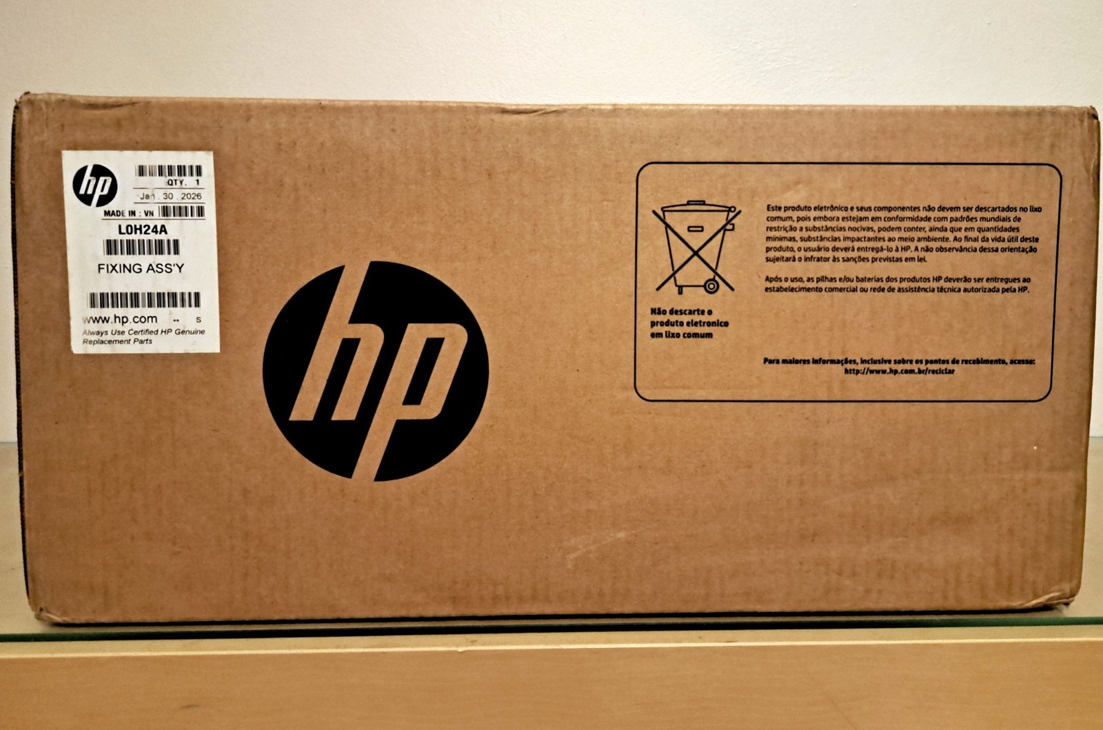Genuine HP L0H24A 110V Printer Maintenance Kit  New/Unopened Factory Sealed
