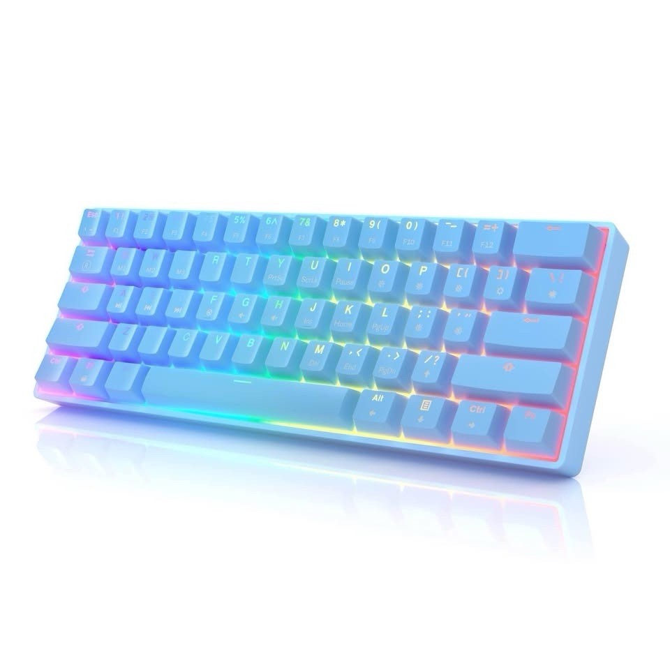 HK GAMING GK61s Mechanical Gaming Keyboard RGB Backlit Wired Keyboard