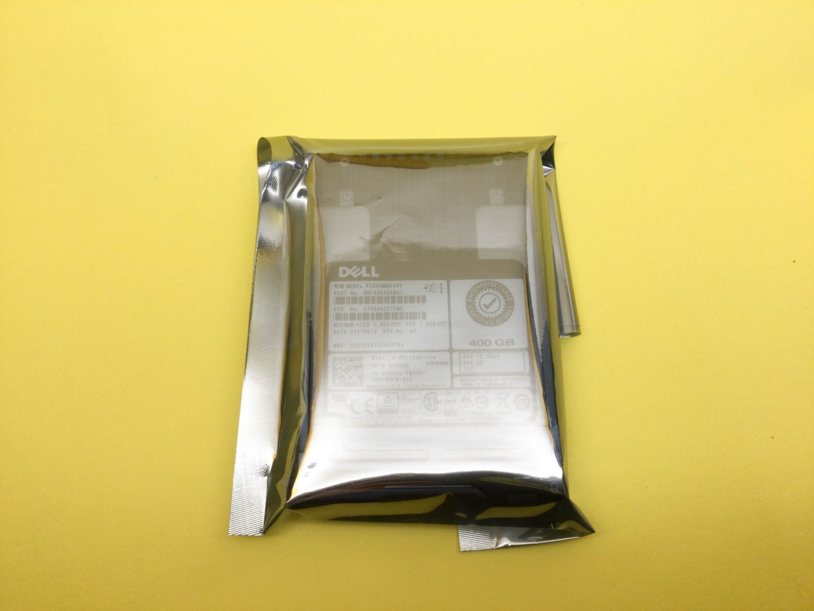 5VHHG Dell 400GB SAS 12Gb/s Write Intensive 512n 2.5'' SSD PX05SMB040Y New