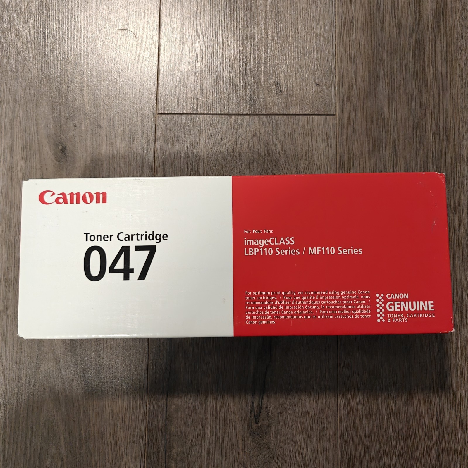 Genuine Canon 047 Black Toner Cartridge New Sealed OEM