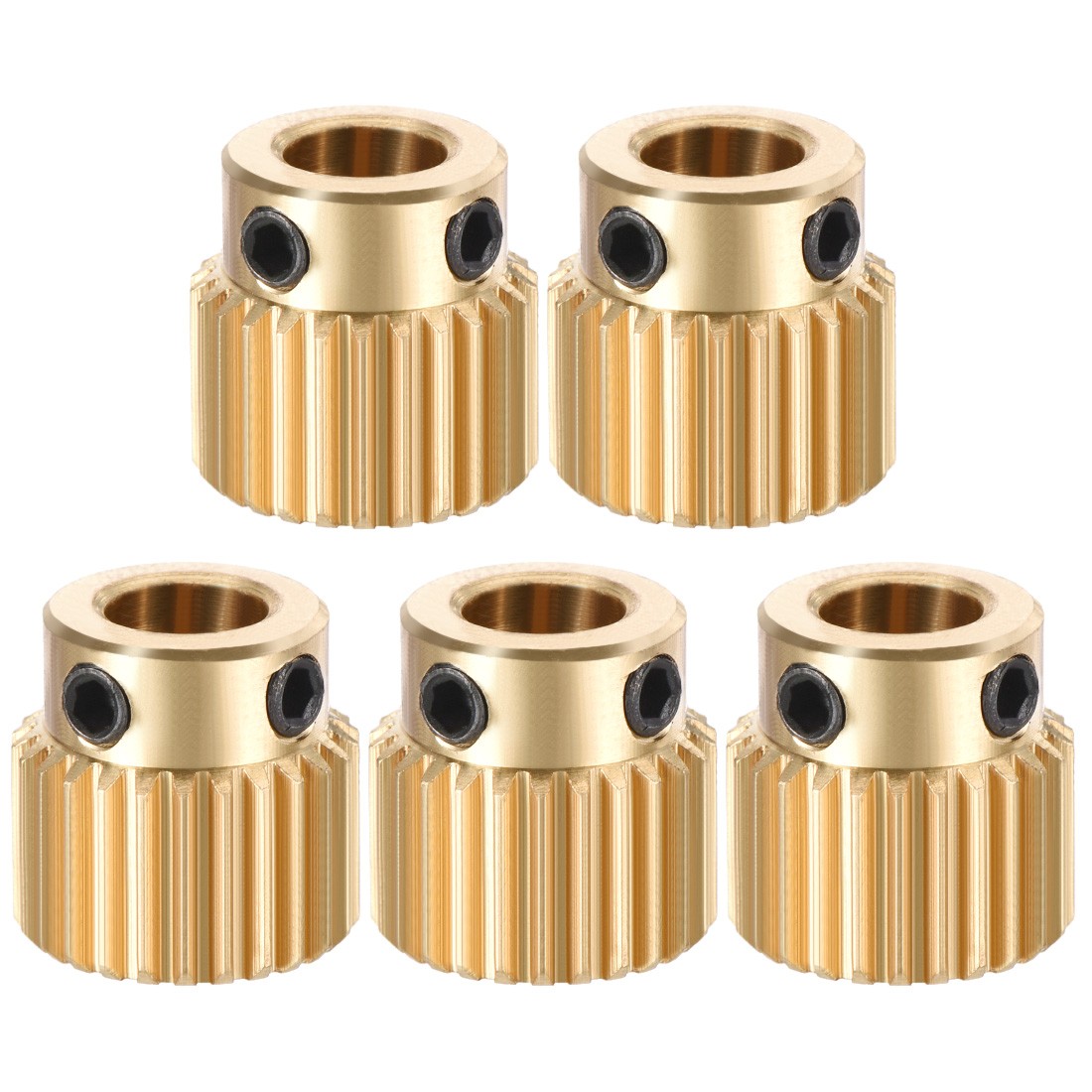 Brass Drive Gear Extruder Wheel 26 Teeth 5mm Bore 5Pack