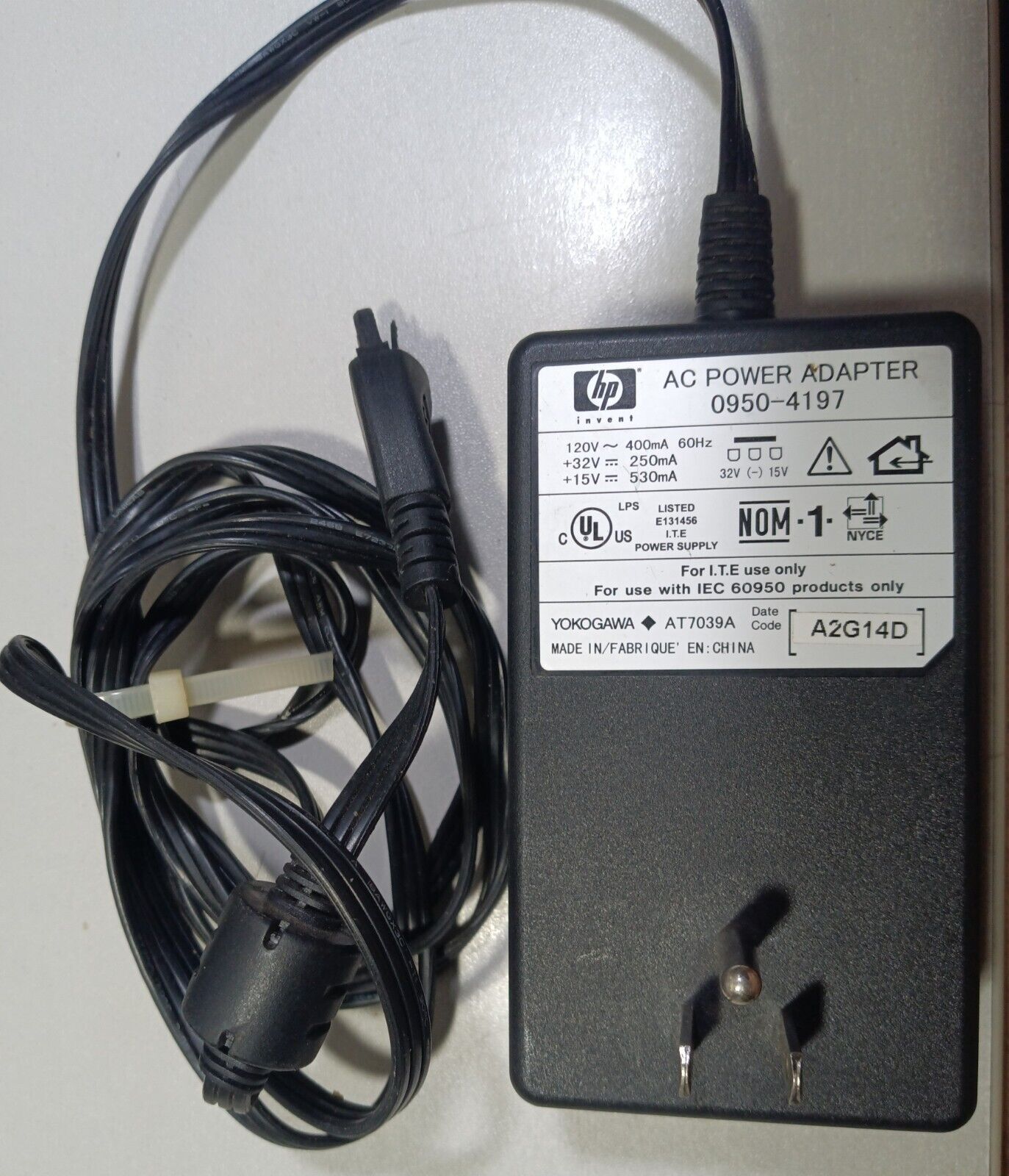 Genuine HP AC DC Adapter Model 0950-4197 32V 15V 530mA (0.53A) 250mA (0.25A) OEM