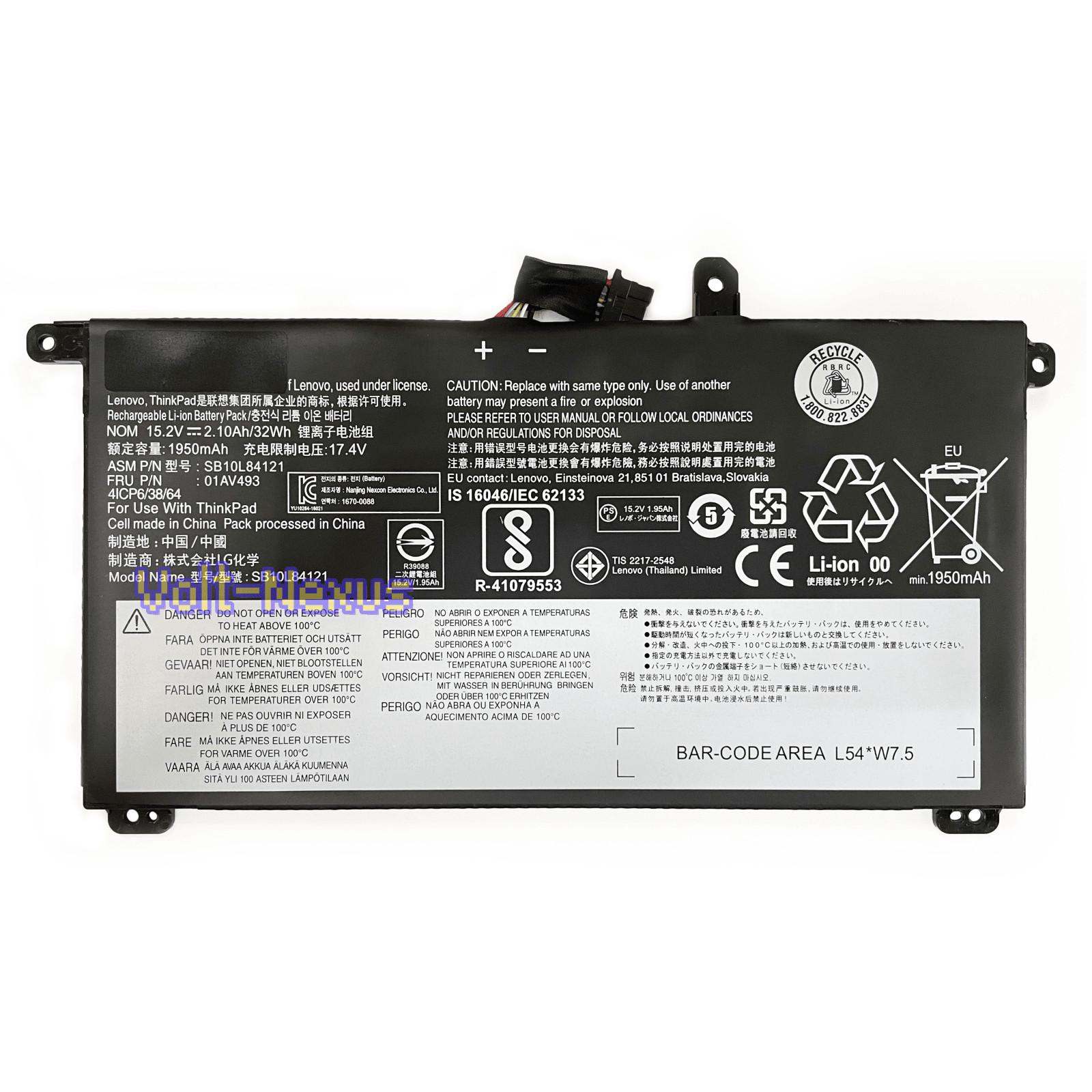 Original 32Wh 01AV493 Internal Battery For Lenovo ThinkPad T570 T580 P51S P52S