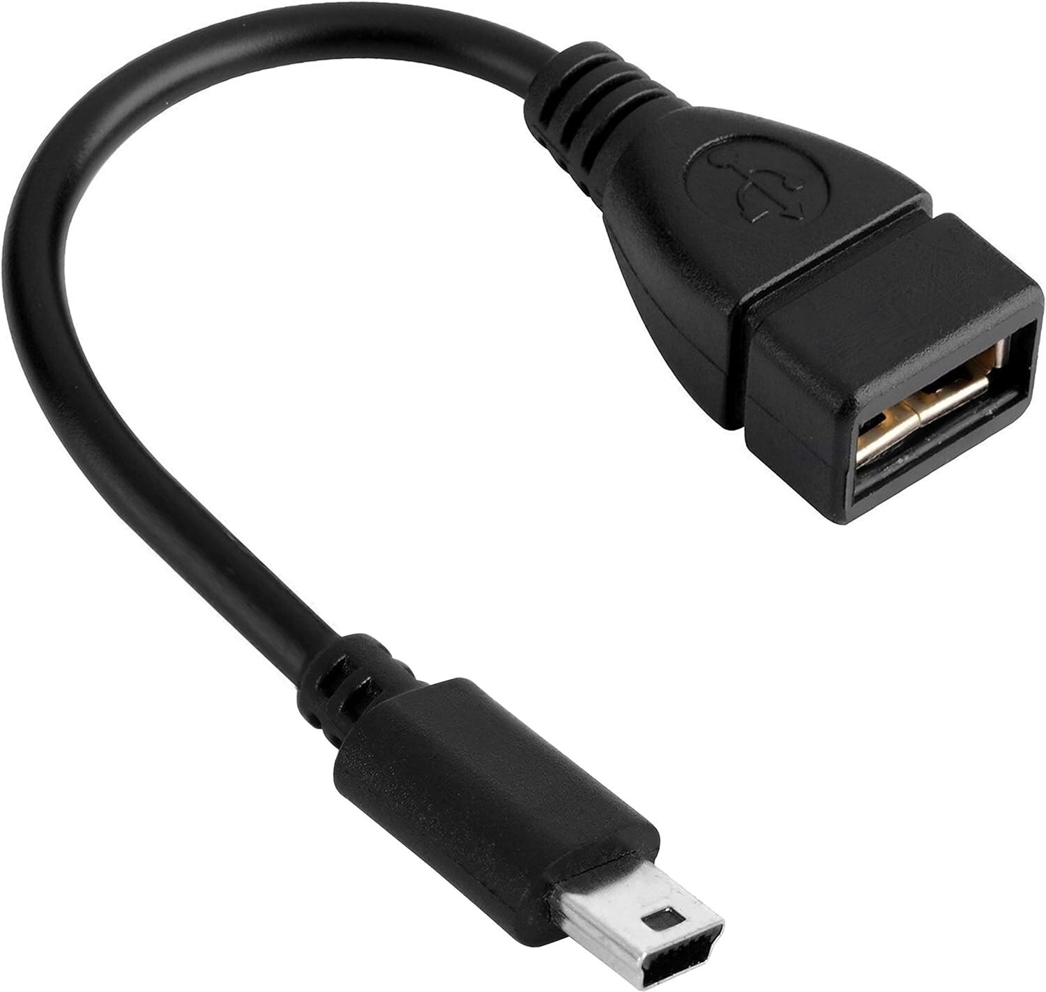 Mini USB OTG Cable for Digital Cameras USB A Female to Mini USB B 5 Pin Male A
