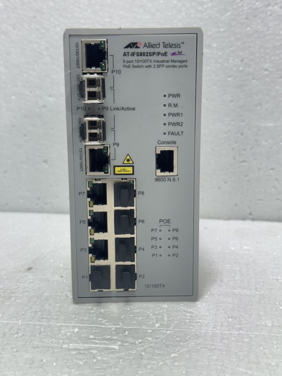 Allied Telesis AT-IFS802SP/PoE(W) 48VDC,3A F/W V1.04 Switch