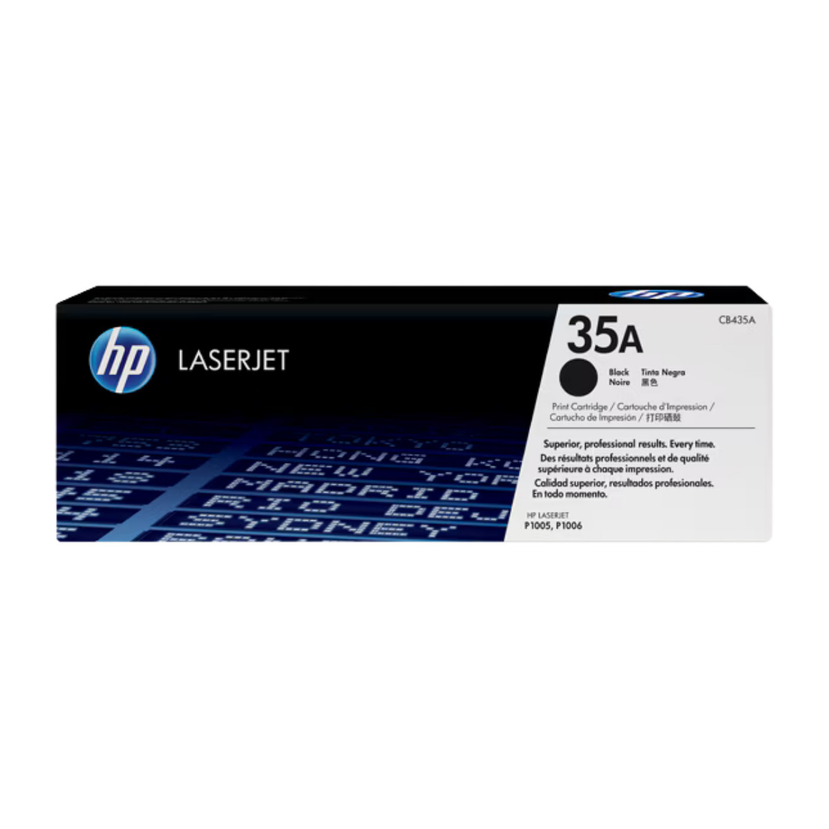 New Open Box HP 35A Black Genuine Toner Cartridge, CB435A
