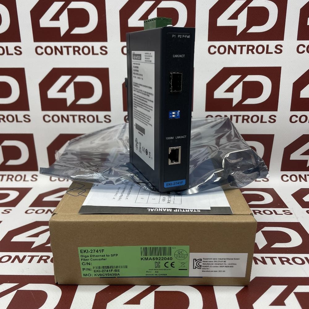 EKI-2741F-BE | Advantech | Media Converter, 1xRJ45, 1xSFP, Opened