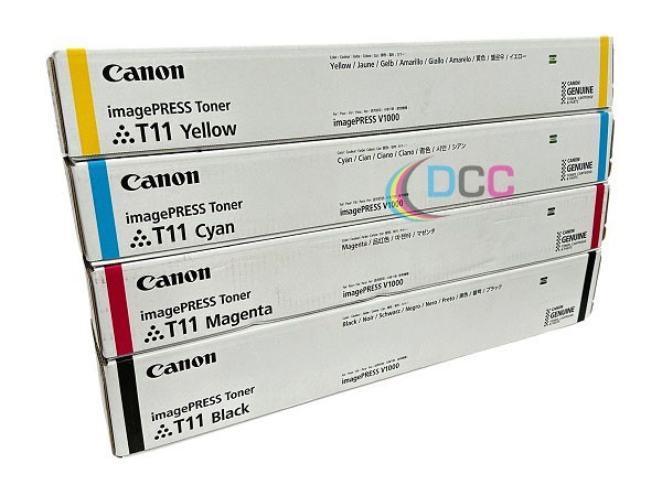 Genuine Canon T11 Cyan / Magenta / Yellow / Black Complete Toner Cartridges Set
