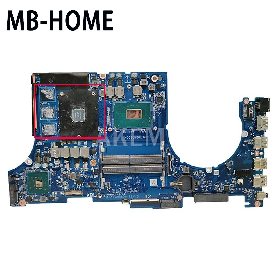 For ASUS FX504G ZX80G FX504GE FX504GD DABKLGMB8D0 Motherboard W/ I5 I7 CPU DIS