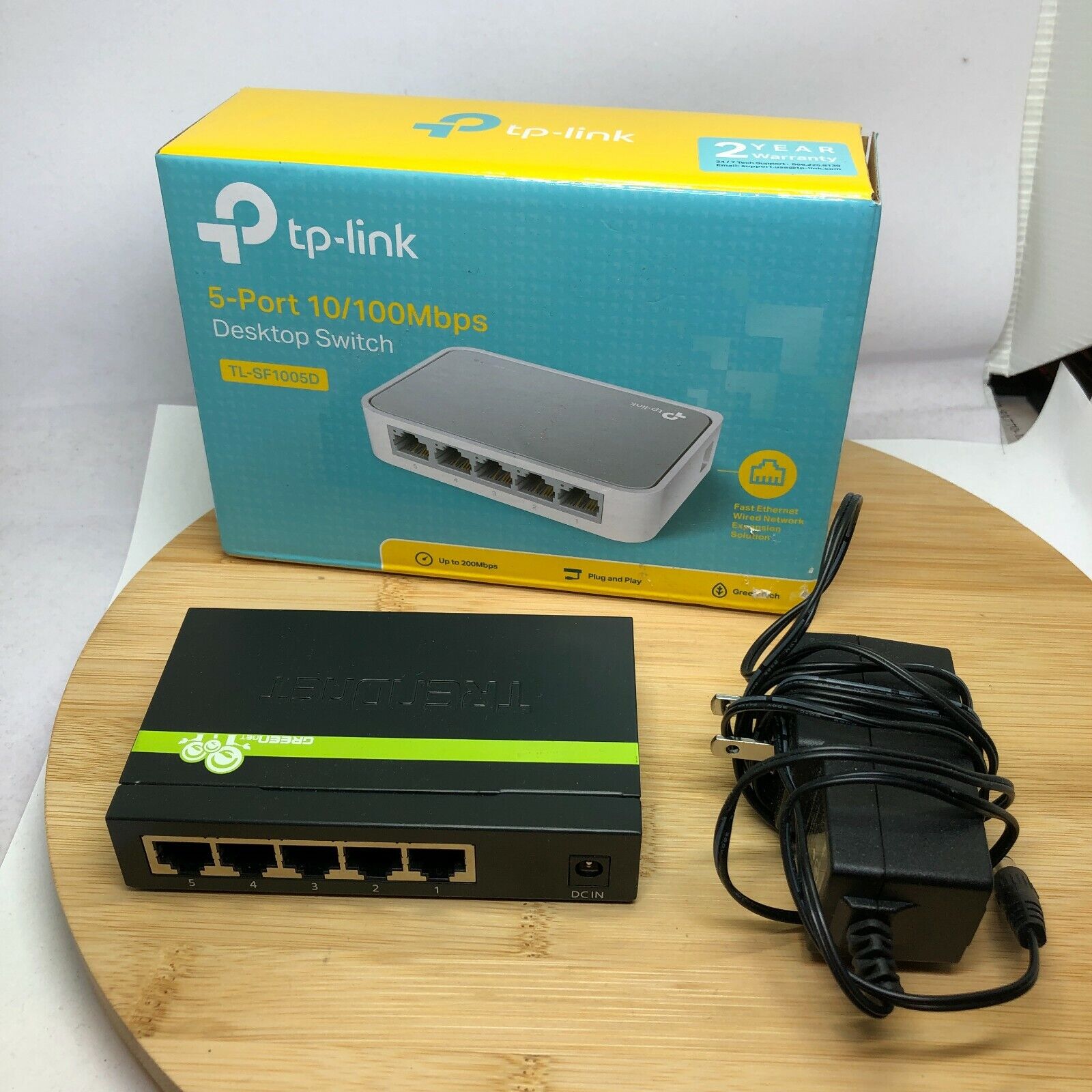 TP Link TL-SF1005D & Trendnet TE100S50g 10/100Mbps 5 Port Desktop Switch