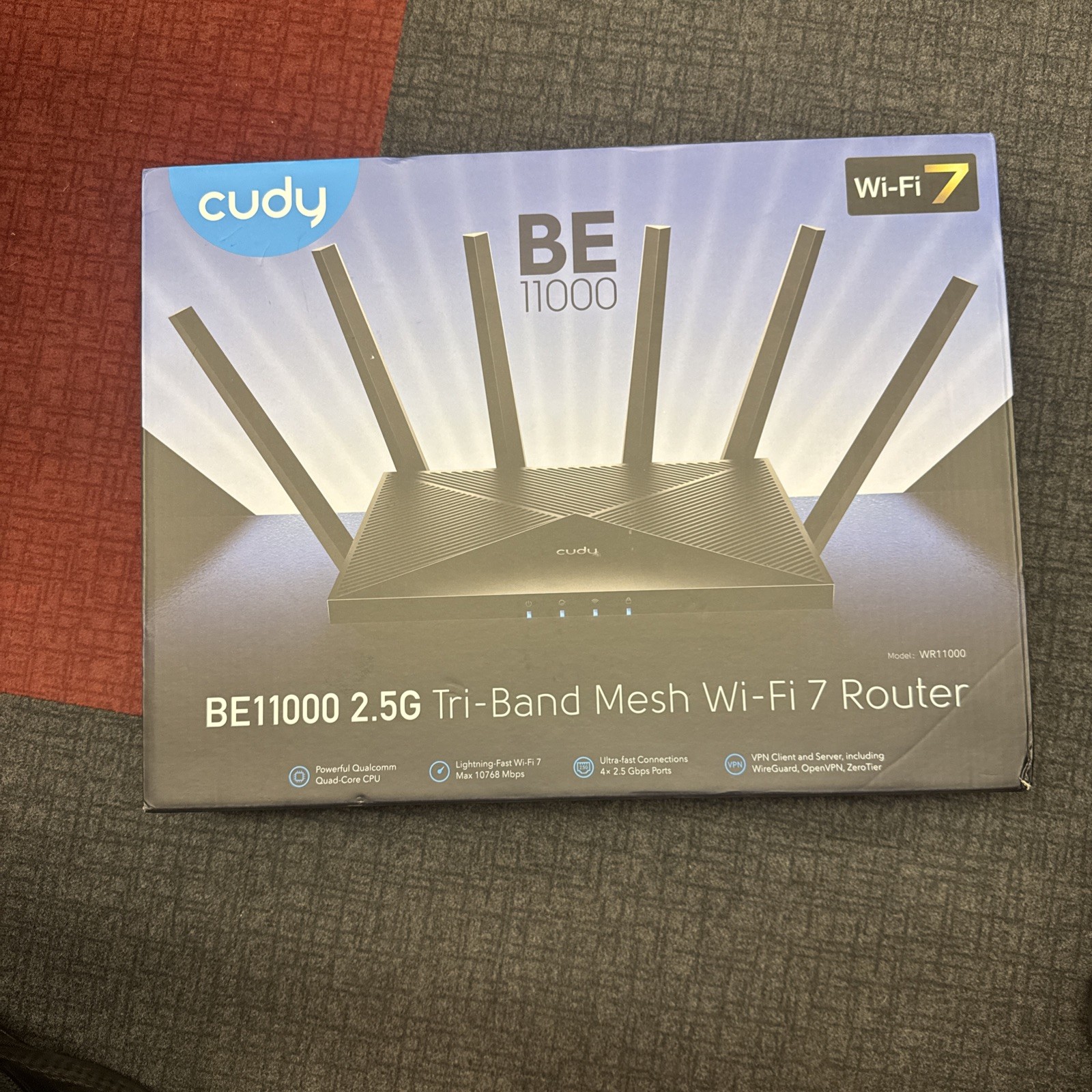 Cudy BE11000 2.5G Tri-Band Mesh Wi-Fi 7 Router / WR11000
