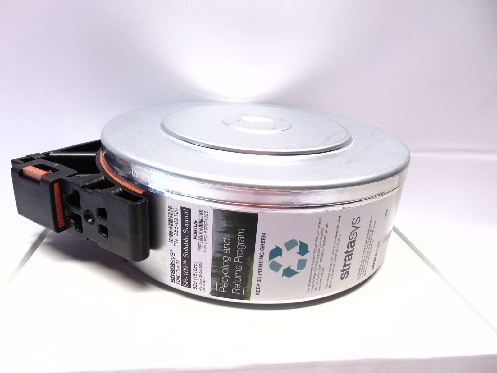 New Stratasys FDM Plus 92 SR-100 Soluble Support Solution 92ci 1510cc 355-03120 3D
