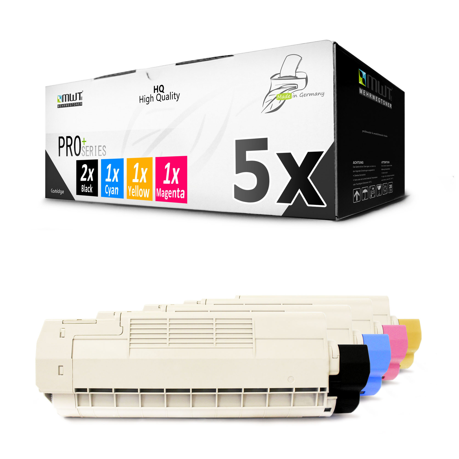 5x Toner for OKI MC 560 DN Plus N CMYK