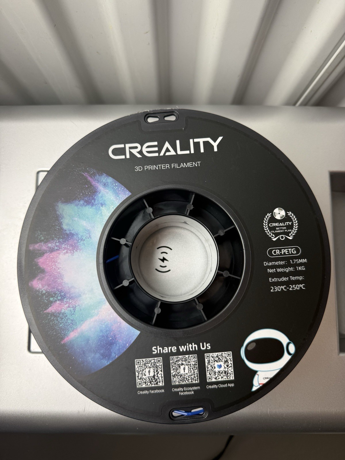 Creality CR-PETG 3D Printer Filament Blue 1.75mm 1kg Spool PETG Partial Roll