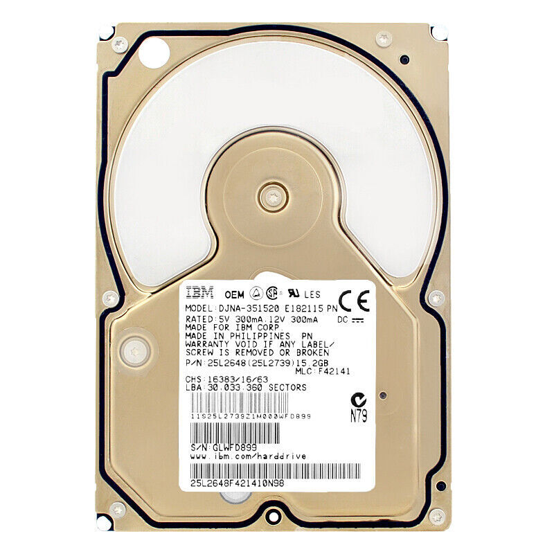 IBM 25L2648 (25L2739) 15.2GB 5.4K ATA 3.5'' DJNA-351520