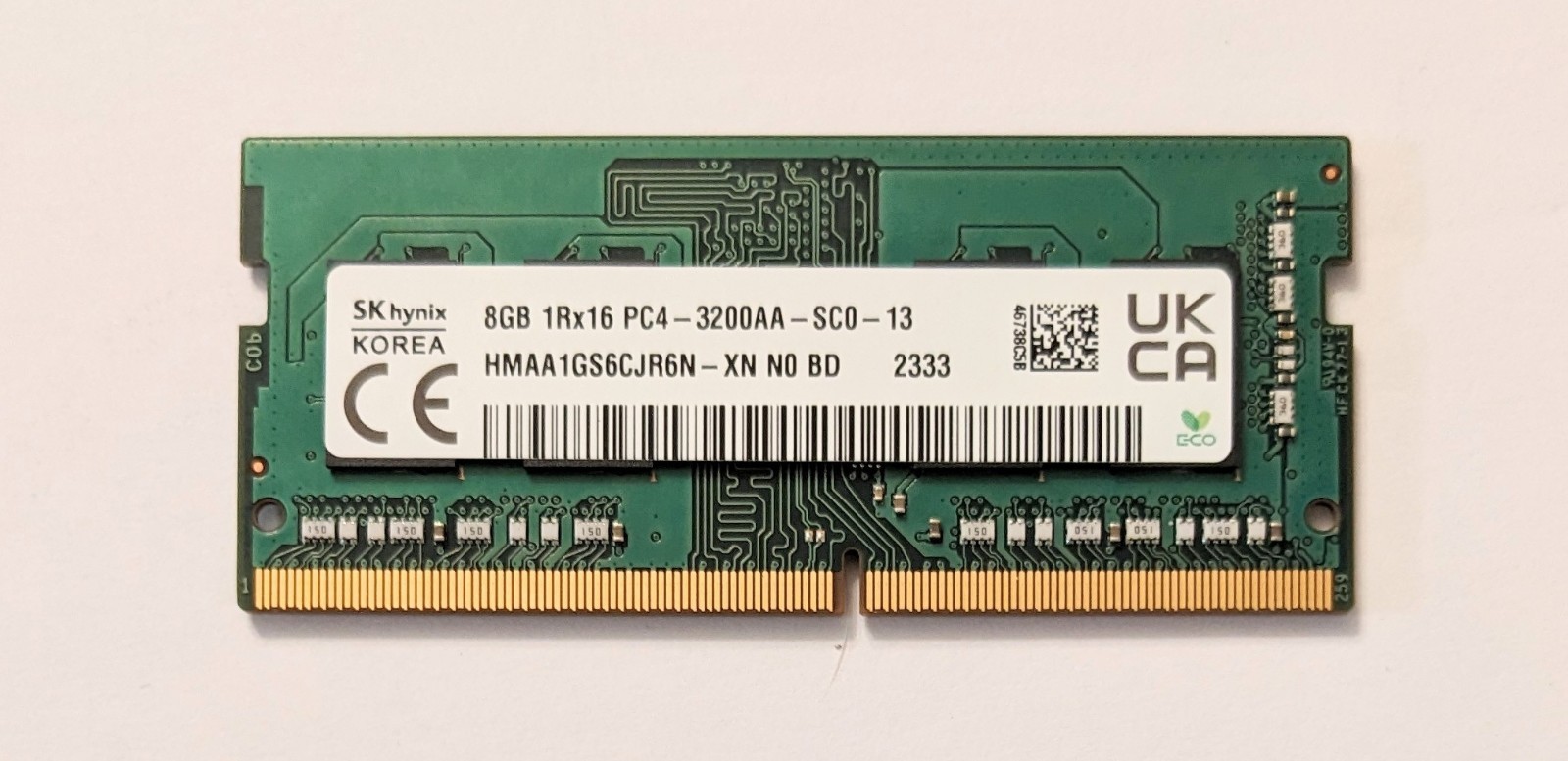 SK Hynix 8GB DDR4 3200MHz SODIMM Laptop RAM HMAA1GS6CJR6N-XN PC4-3200AA 1Rx16