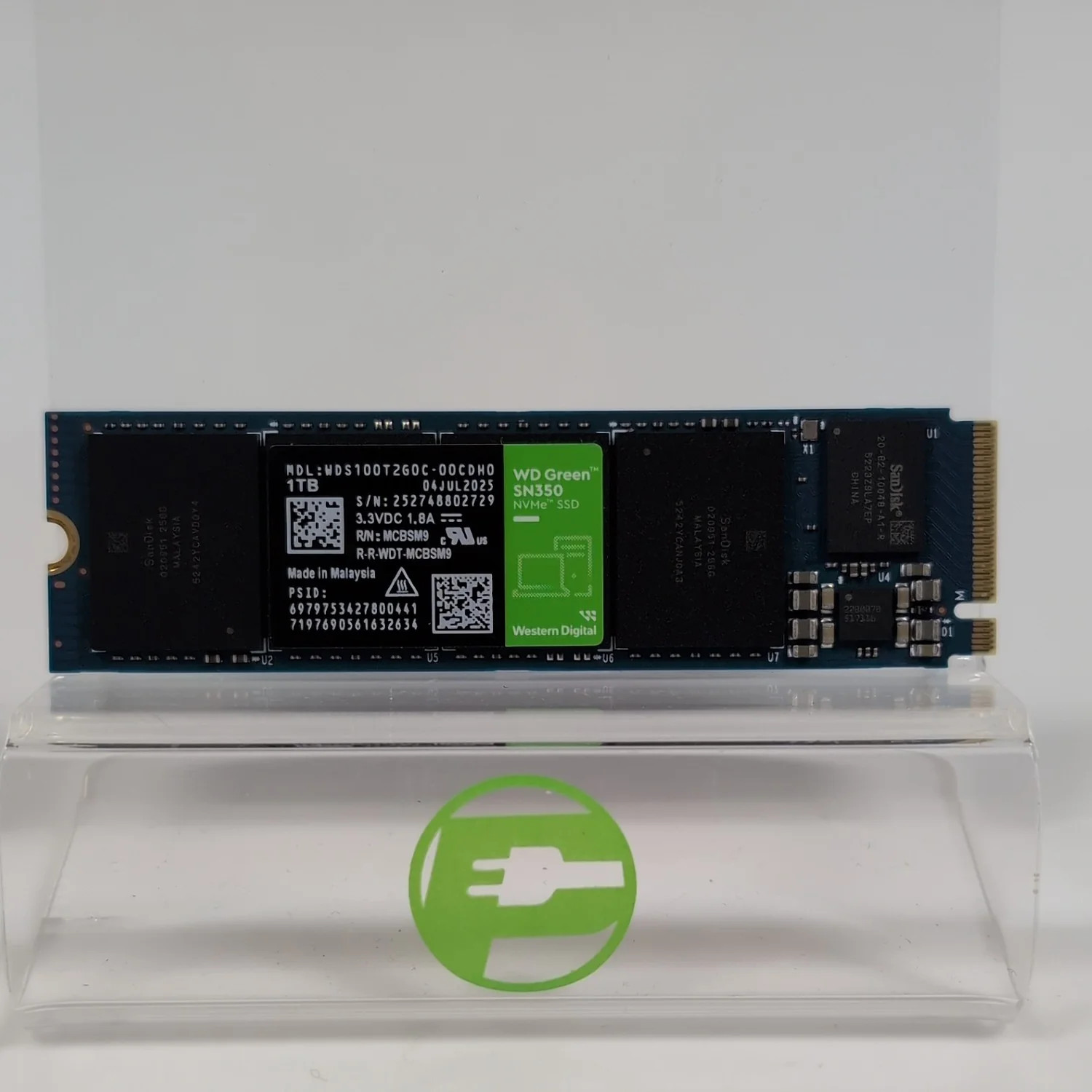 Western Digital WD 2280mm Green SN350 1TB M.2 NVMe Gen 4.0 x 4 SSD 